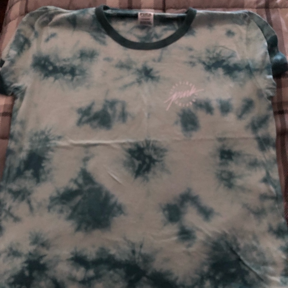 Vs pink tie dyed t